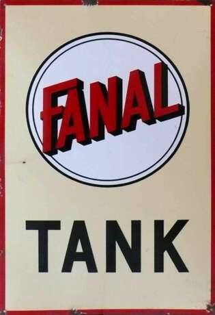 Emailschild ''FANAL TANK'' - photo 1