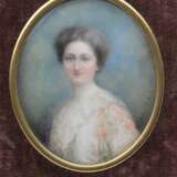 Miniatur Damenporträt, Lupenmalerei - фото 1