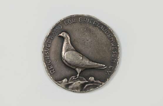 Brieftauben Medaille, um 1930 - Foto 1