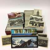 Großer Posten Postkarten: ca. 2000 Stück, Deutschland und weltweit, gelaufen und frisch, auch schwarz/weiß, frühes 20. Jahrhundert - Foto 1