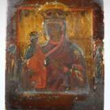 Gottesmutter von Byzanz (Wizantijskaja), Ikone im Silberoklad. Russland - фото 2