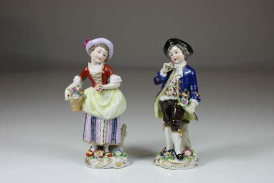 Miniaturfiguren einer Gärtnerin und eines Gärtner, Fasold & Stauch - фото 1