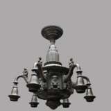 Art Deco Lampe, Bronze um 1910 - фото 1