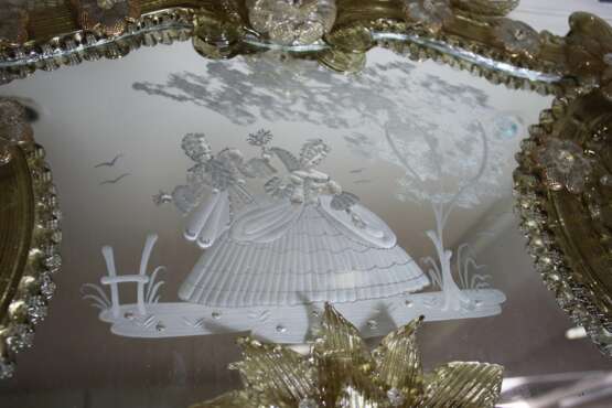 Großer Murano Spiegel, Anfang 20. Jhdt. - photo 2
