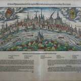 3 Holzschnittseiten aus Cosmographiae des Sebastian Münster um 1546, Colonia Agrippa - Foto 1