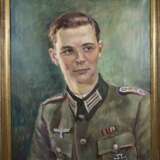 Portrait eines Jungen Offiziers des Zweiten Weltkrieg, Mitte 20 Jahrhundert - Foto 1