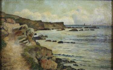 Eugen Ankelen (1858-1942, deutscher Landschafts- und Vedutenmaler) Die Dalmatinische Küstenlandschaft