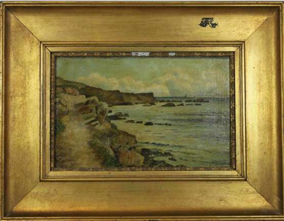 Eugen Ankelen (1858-1942, deutscher Landschafts- und Vedutenmaler) Die Dalmatinische Küstenlandschaft - Foto 2