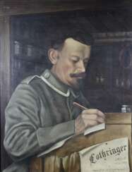 Porträt eines Soldaten des Ersten Weltkriegs, 1 H. 20 Jahrhundert