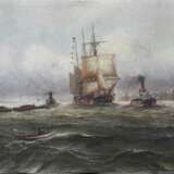 Alfred Jensen, (1859 Randers - 1935 Hamburg) Marine - Foto 1