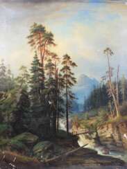 Gustav Breuning, (Preußisch Stargard 1828 - 1902 Graudenz) Berglandschaft