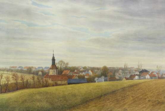 Robert Friedrich, "Ansicht Kesselsdorf", 1937 - Foto 1