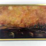 Jean Claude RoDurchmesser: "paysage safran", Öl auf Holzplatte, im Rahmen, 1974, sehr gut. - Foto 2