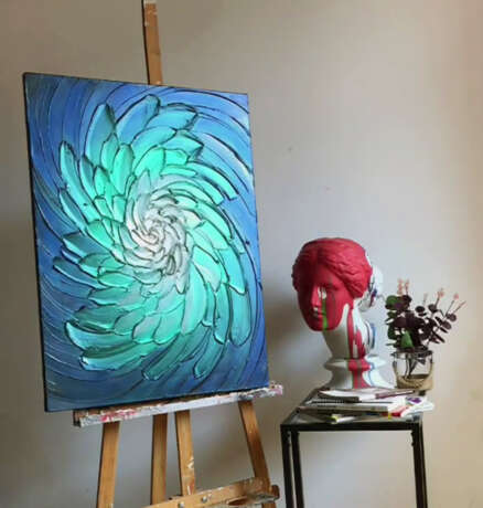 Интерьерная картина "Сияние" Canvas Acrylic paint Abstract art Genre art московская обл 2019 - photo 1