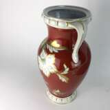 Große Vase / Bauchige Vase / Henkel-Vase: Porzellan Oscar Schlegelmich, Handgemalt, um 1900, sehr gut. - Foto 3