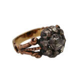 Rokoko Ring mit Diamantrosen zusammen ca. 0,6 ct, - фото 2