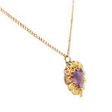 Anhänger mit herzförmigem Amethyst, - Foto 2