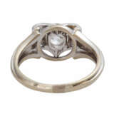 Ring mit Brillanten, zentral ca. 0,95 ct, - Foto 4