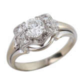 Ring mit Brillanten, zentral ca. 0,95 ct, - Foto 5