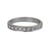 Halbmemoryring mit Brillanten zusammen ca. 0,38 ct - photo 1