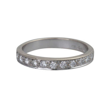 Halbmemoryring mit Brillanten zusammen ca. 0,38 ct - Foto 1