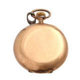 Konvolut: Eine Taschenuhr, Savonette-Gehäuse in Gold 14K. - photo 2