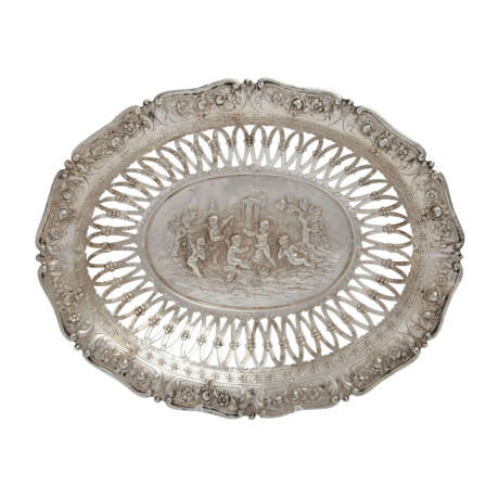 ÖSTERREICH-UNGARN Ovalschale, 800 Silber, Dianakopfmarke von 1872-1922. - фото 1
