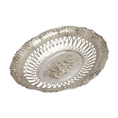 ÖSTERREICH-UNGARN Ovalschale, 800 Silber, Dianakopfmarke von 1872-1922. - photo 2