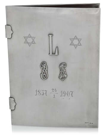 Judaica Briefmappe mit Monogrammen und Davidsternen - photo 1