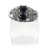 Saphir-Diamant-Ring, 585 Wg, - Foto 1