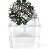 Smaragd-Diamant-Ring, 585 Wg, - Foto 1