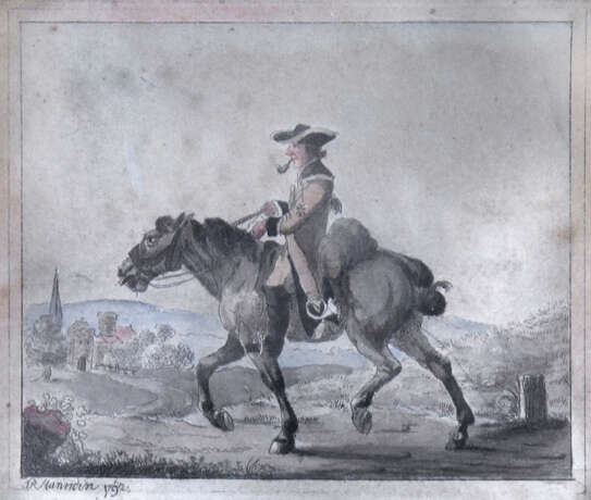 Bezeichnung J.R. Mannain 1792 - Foto 1