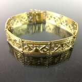 Armband im Antik-Stik, Gold-Doublée, durchbrochen gearbeitet, um 1920, sehr schön. - Foto 1