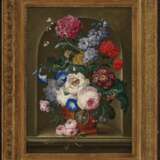Blumenarrangement in einer Steinnische , Drechsler, Johann Baptist 1756 Lichtental b. Wien - 1811 Wien - Foto 2