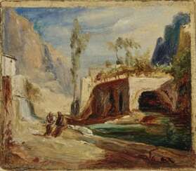 Mühlental von Amalfi , Blechen, Carl 1798 Cottbus - 1840 Berlin