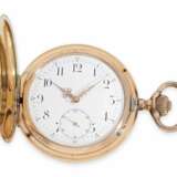 Taschenuhr: schweres, rotgoldenes Ankerchronometer, Teutonia, Hoeter & Cie. La Chaux-de-Fonds, ca.1910 - Foto 1