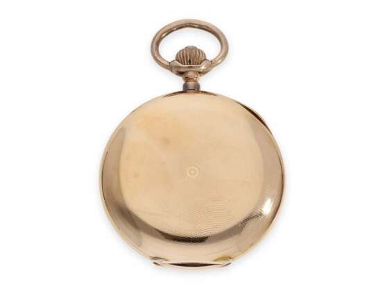 Taschenuhr: schweres, rotgoldenes Ankerchronometer, Teutonia, Hoeter & Cie. La Chaux-de-Fonds, ca.1910 - photo 6