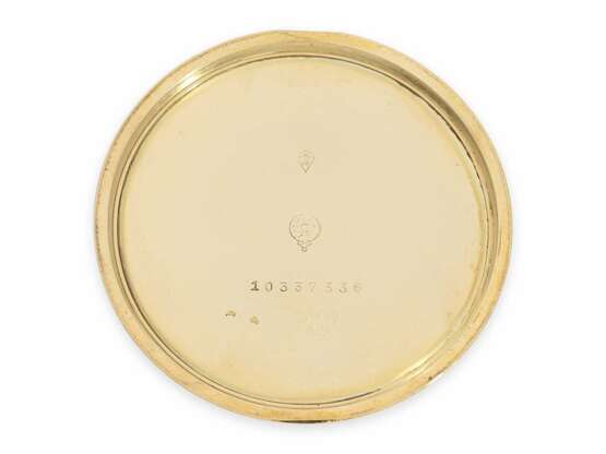Taschenuhr: feine Art déco Frackuhr von Omega, 18K Gold, 30er Jahre - photo 4