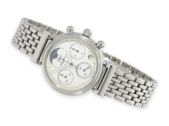 Armbanduhr: luxuriöse Damenuhr, IWC "Da Vinci Lady" Chronograph mit Mondphase Ref.3736, Box und Papiere von 2003 - photo 1