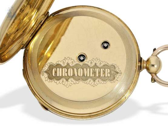 Taschenuhr: frühe, hochfeine Lepine mit Chronometerhemmung, Schweiz um 1850 - фото 5