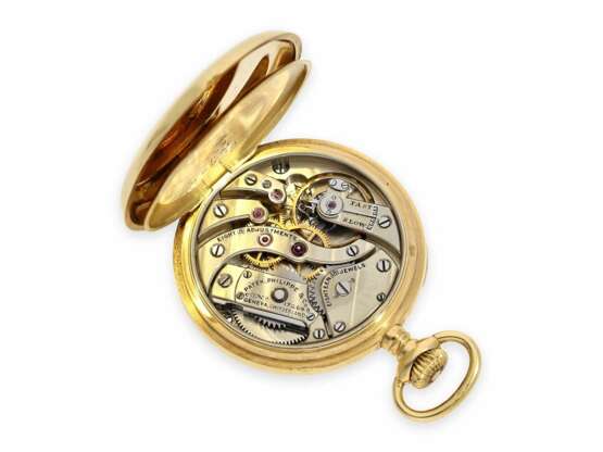 Taschenuhr/Anhängeuhr: Patek Philippe Rarität, eine der kleinsten von Patek Philippe gefertigten Anhängeuhren in der Qualitätsstufe einer Präzisionstaschenuhr, No.172648, ca.1913 - photo 2