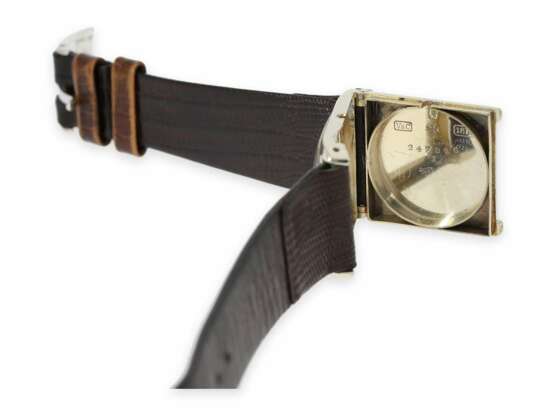 Armbanduhr: extrem rare Vacheron & Constantin Art déco Herrenuhr in Weißgold, ca.1925 - Foto 3