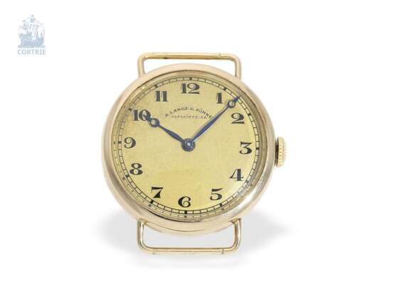 Armbanduhr: frühe und äußerst seltene Armbanduhr von A. Lange & Söhne Glashütte, Baujahr 1924, mit Stammbuchauszug - photo 5