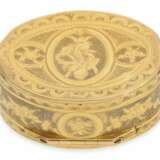 Schnupftabakdose: museale, exquisite Gold/Emaille-Schnupftabakdose, 20K Gold, Punze "MC mit Krone", ca.1810 - Foto 3