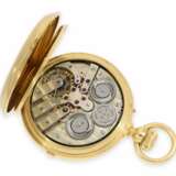 Taschenuhr: technisch hochinteressante und sehr feine, schwere Goldsavonnette mit Chronograph mit unabhängiger Sekunde und "1/5 Diablotine", Serretan a Lausanne 1872 - photo 4