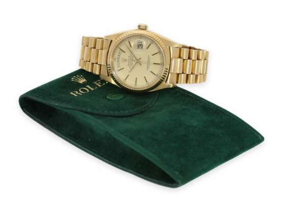 Armbanduhr: luxuriöse Herrenuhr, vintage Rolex Day Date Ref.1803 von 1971, Servicepapiere von 2012 - фото 2