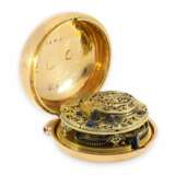 Taschenuhr: sehr wertvolle, doppelseitig verglaste Gold/Emaille-Spindeluhr mit 3 Gehäusen, gefertigt für den osmanischen Markt, Markwick Markham No.24713, ca. 1813 - Foto 2