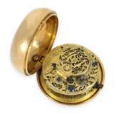 Taschenuhr: sehr wertvolle, doppelseitig verglaste Gold/Emaille-Spindeluhr mit 3 Gehäusen, gefertigt für den osmanischen Markt, Markwick Markham No.24713, ca. 1813 - фото 6