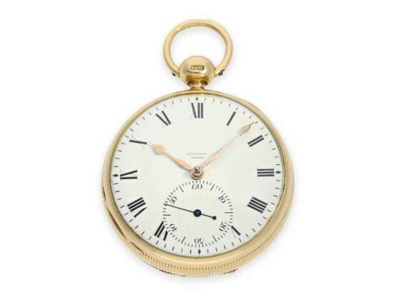 Taschenuhr: schweres, englisches Taschenchronometer mit Federchronometerhemmung nach Thomas Earnshaw, William Gravell, London, Hallmarks 1821 - photo 1