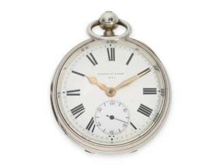 Taschenuhr: äußerst rares und sehr ungewöhnliches, besonders schweres französisches Taschenchronometer in englischer Bauweise, Poitevin Paris No.6744, Hallmarks 1879